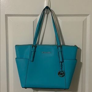 Michael Kors sky blue bag
